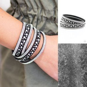 Limited Sparkle Black Double Wrap Bracelet